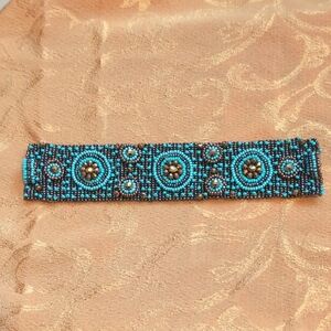 Beaded Bracelet with Turquoise Accents